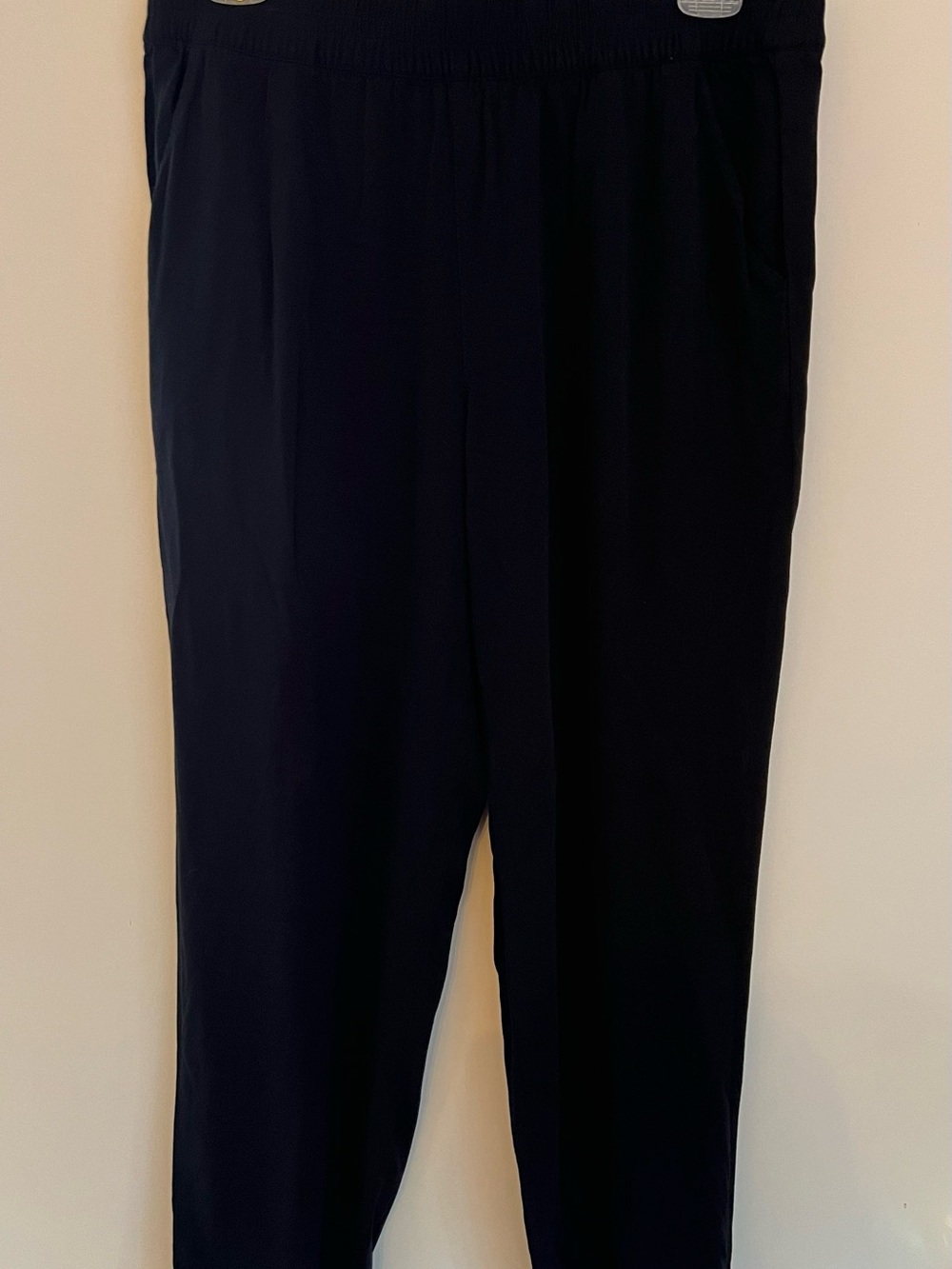 Jessica Simpson women Black Elastic-Waist Pants